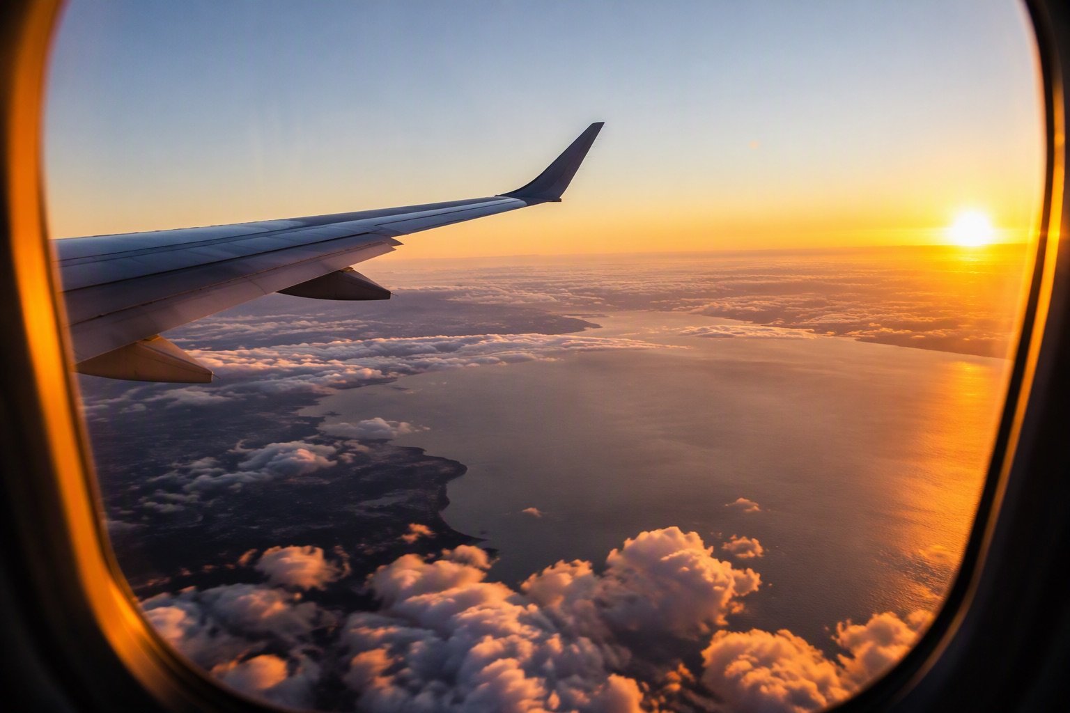 El vuelo desde Italia: alrededor de una hora.